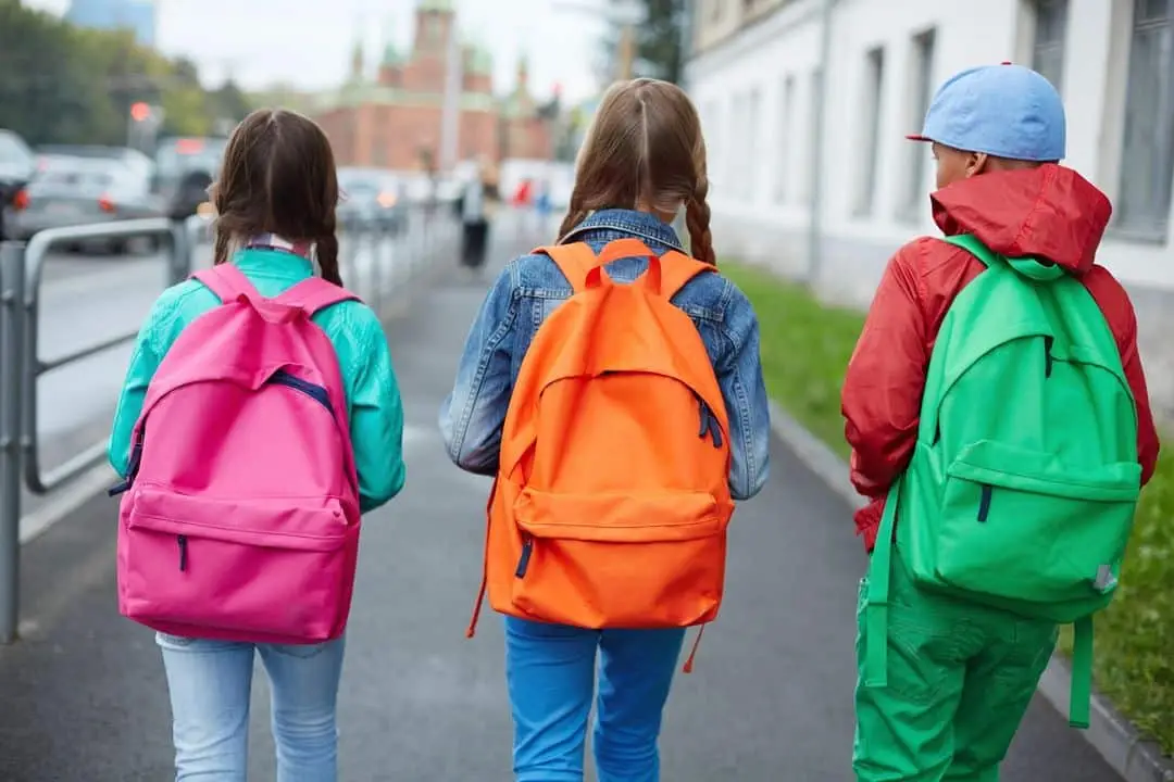Kids Walking with Backpacks 2